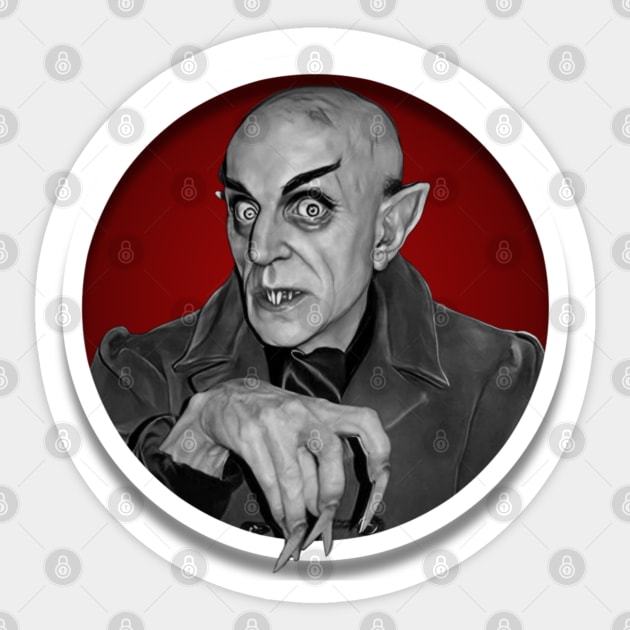 Nosferatu Sticker by Zbornak Designs